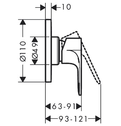 Hansgrohe Rebris S Shower Mixer